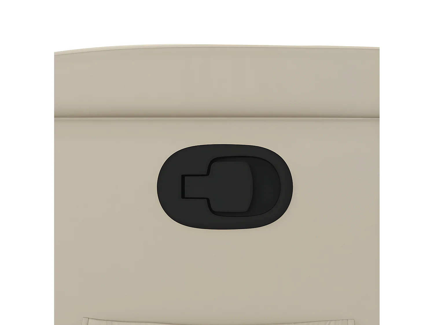 Couro sintético creme reclinável