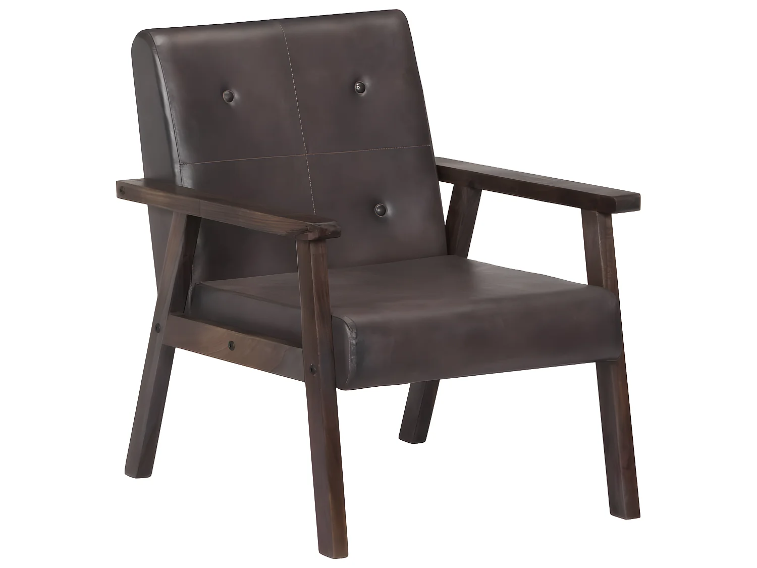 Fauteuil Gris Cuir véritable