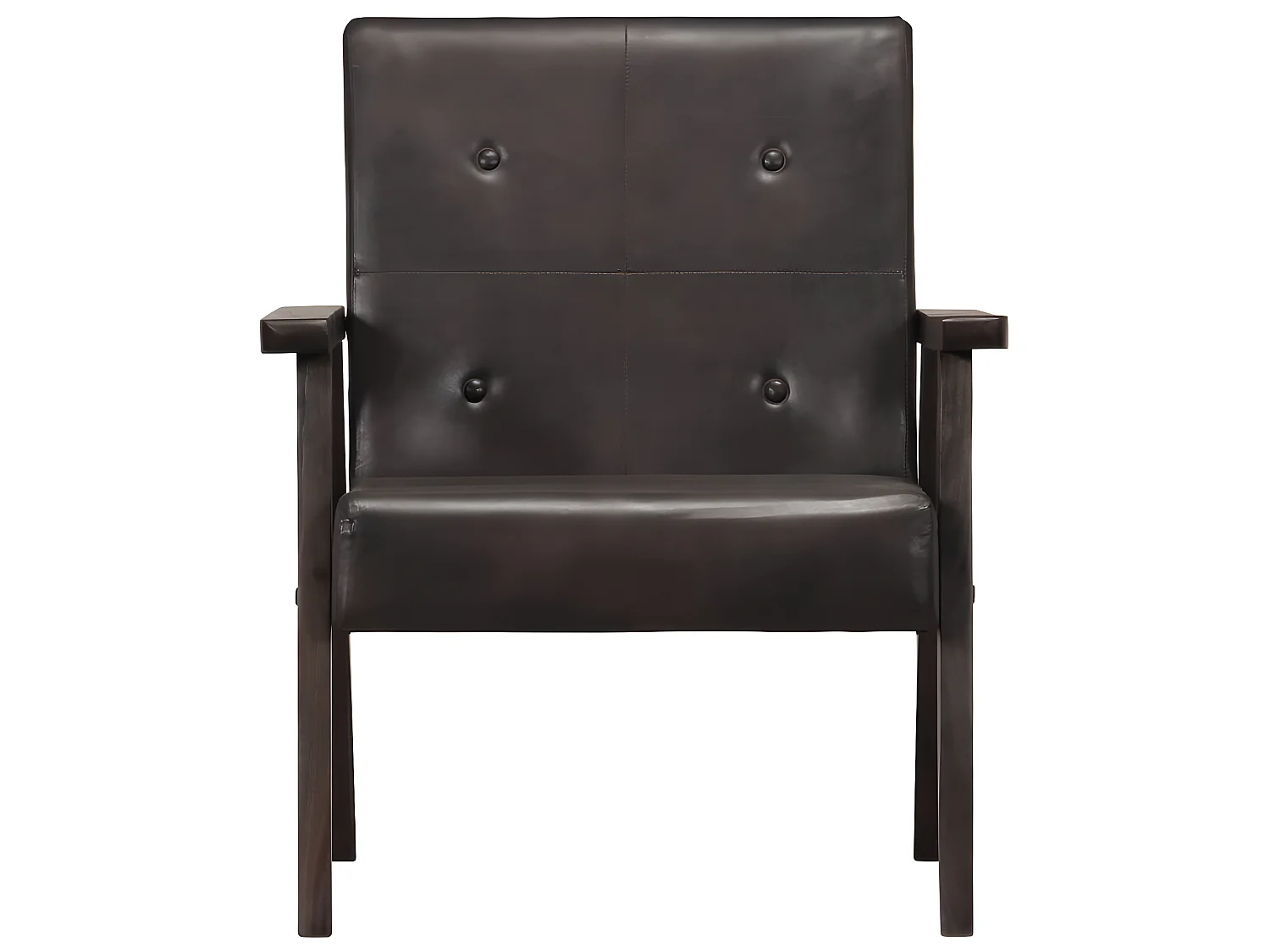 Fauteuil Gris Cuir véritable