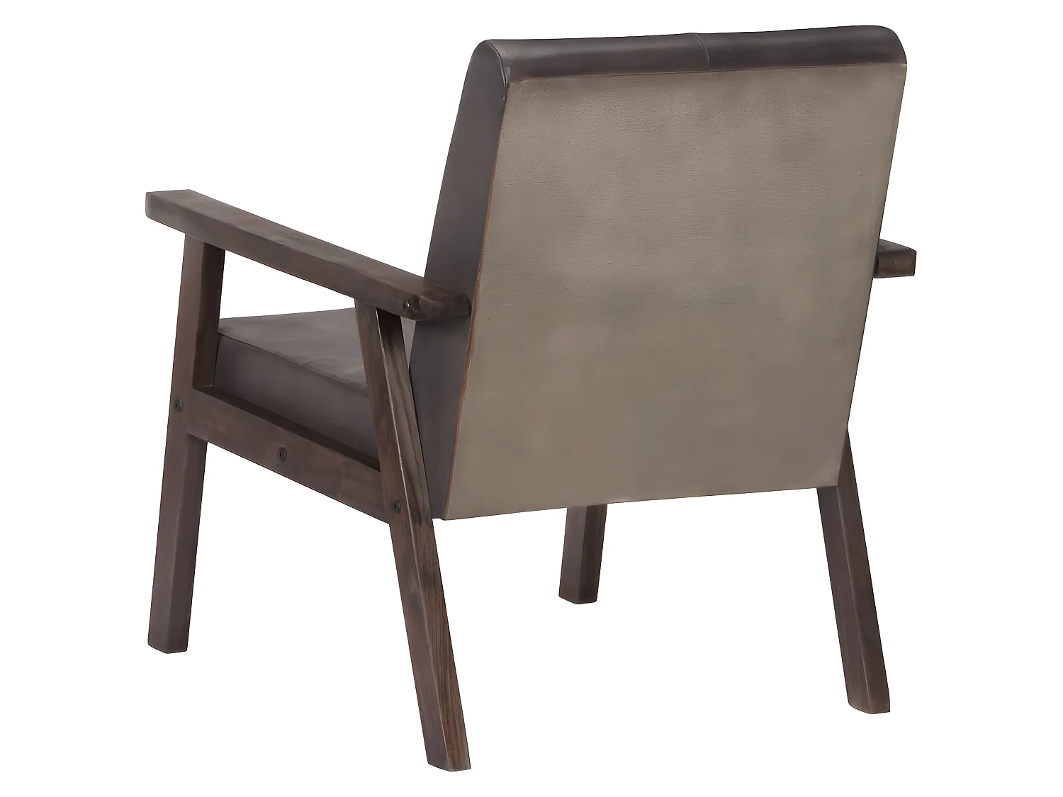 Fauteuil Gris Cuir véritable