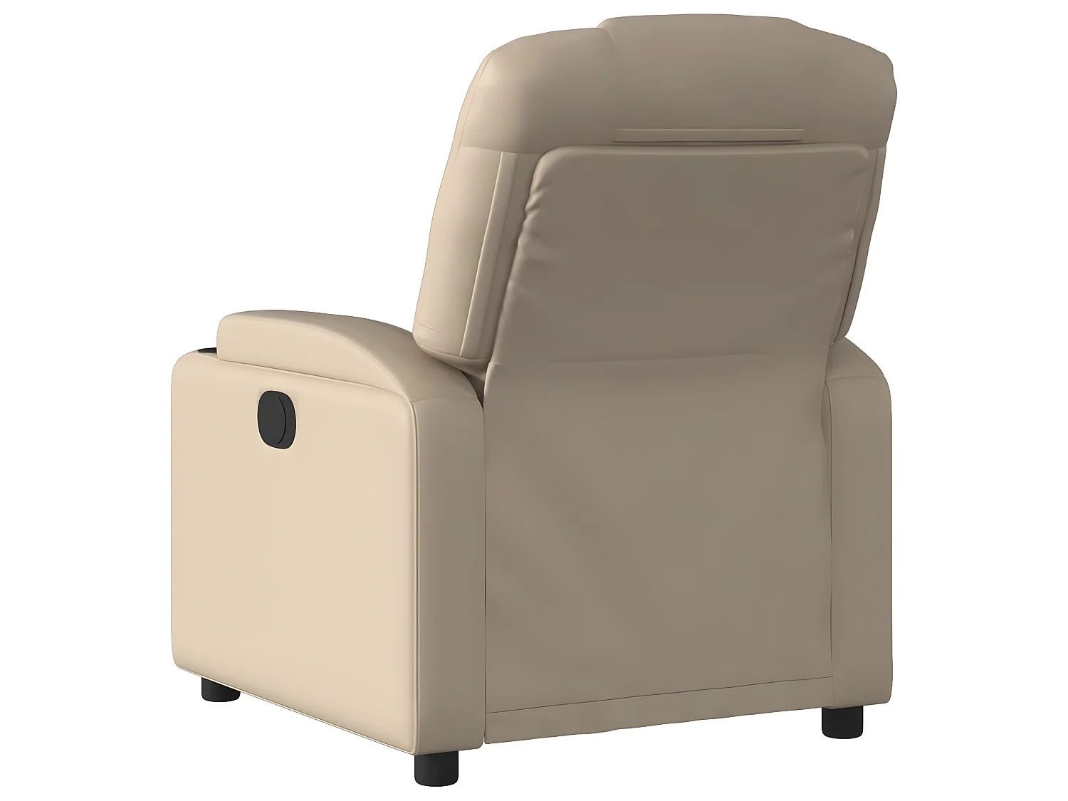 Cappuccino-fauteuil van kunstleer