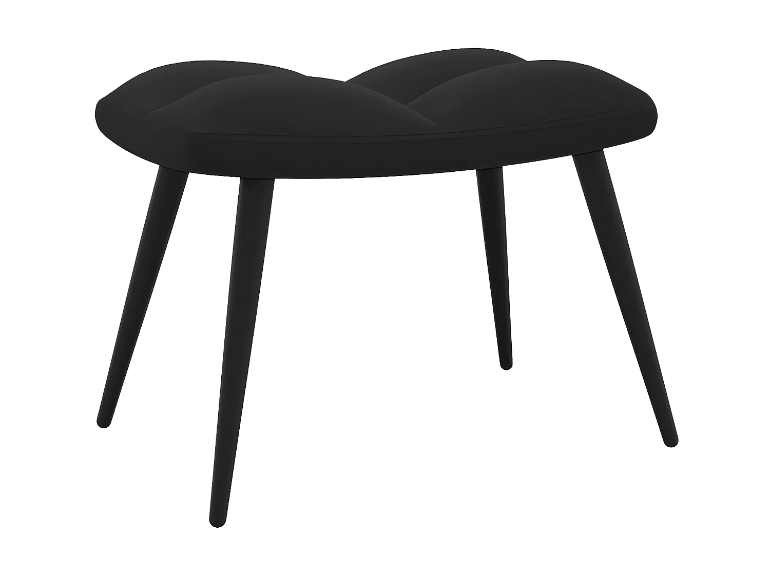 Sillón de relajación con reposapiés Terciopelo negro