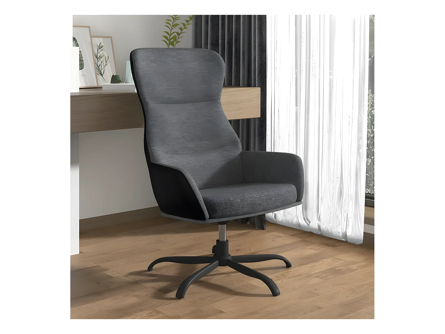 Poltrona relax Tessuto grigio chiaro