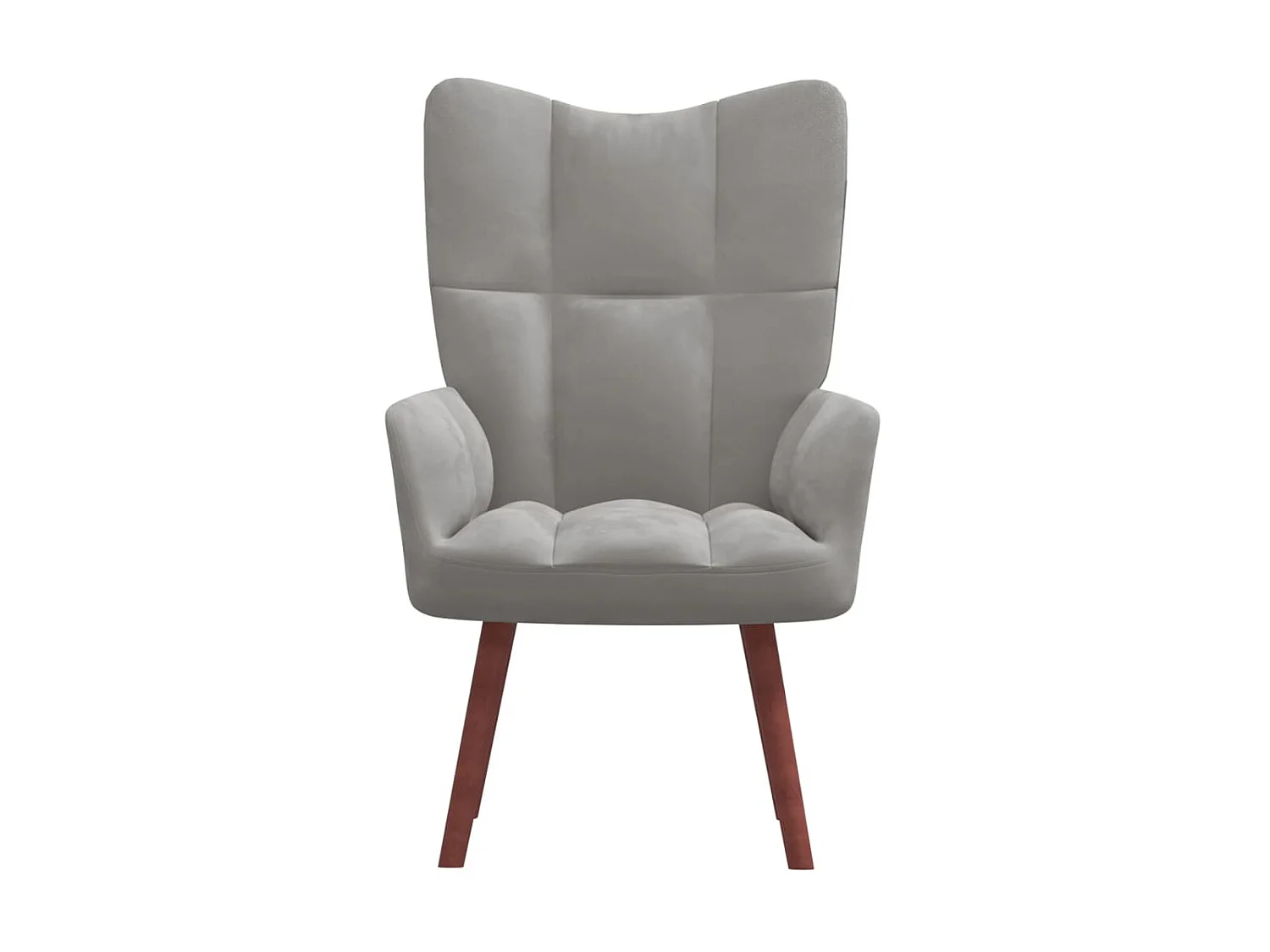 Sillón de relajación Terciopelo gris claro