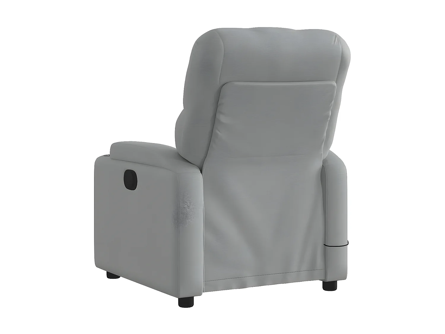 Fauteuil de massage inclinable Gris clair Tissu