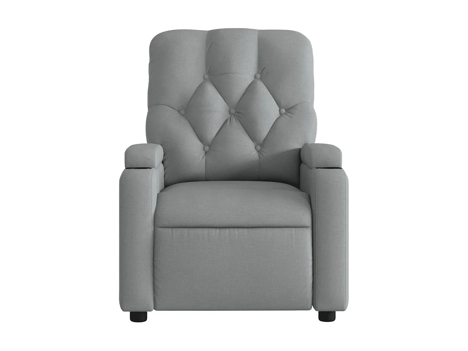 Fauteuil de massage inclinable Gris clair Tissu