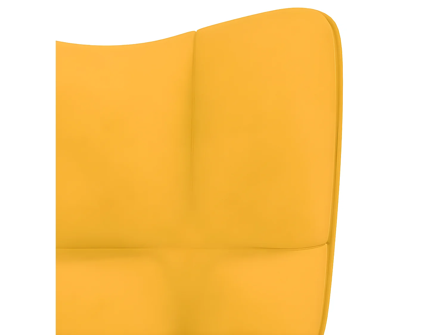 Chaise de relaxation Jaune moutarde Velours
