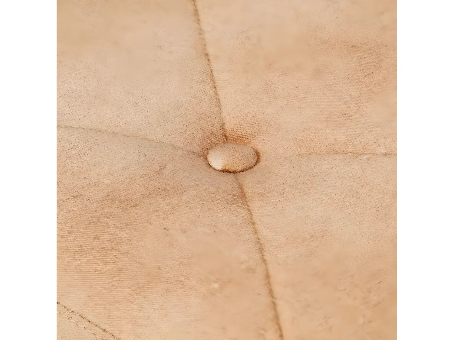 Wingback stoel met voetensteun Crème canvas