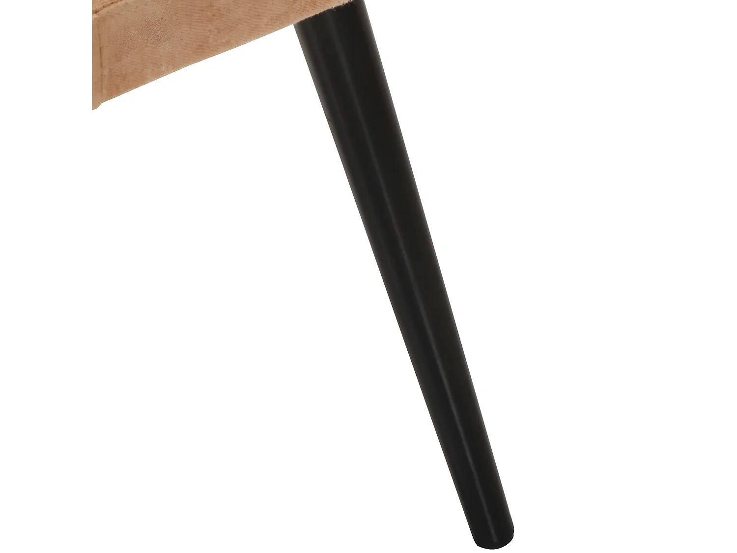 Wingback stoel met voetensteun Crème canvas