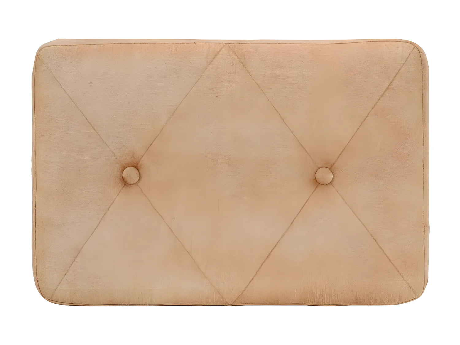 Wingback stoel met voetensteun Crème canvas