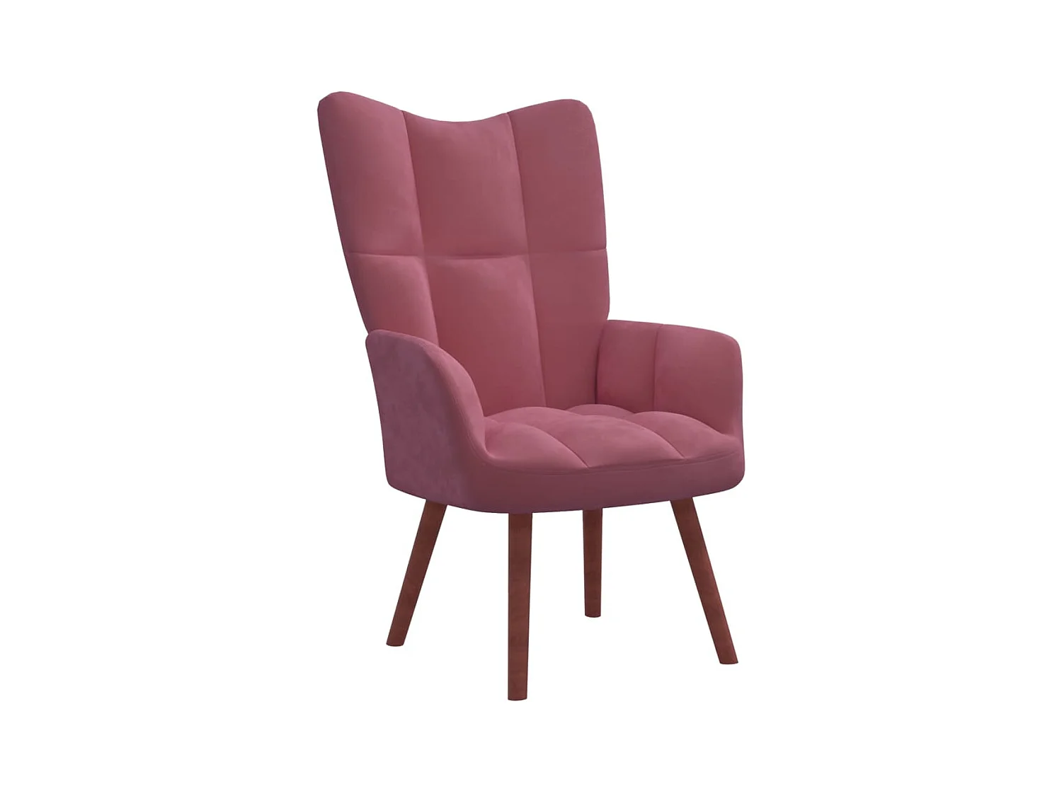 Chaise de relaxation Rose Velours