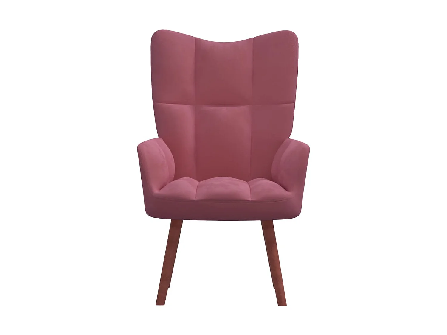 Cadeira de relaxamento de veludo rosa