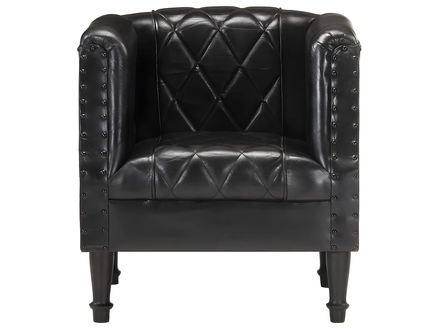 Sillón negro Piel auténtica de cabra