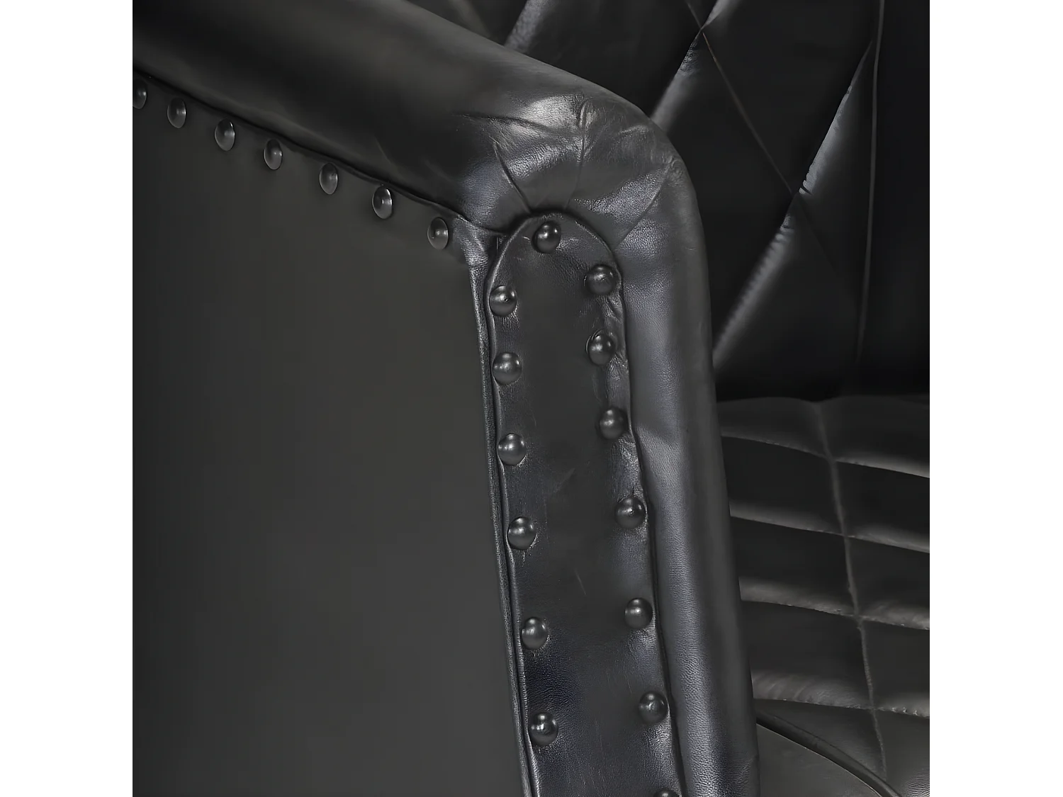 Sillón negro Piel auténtica de cabra