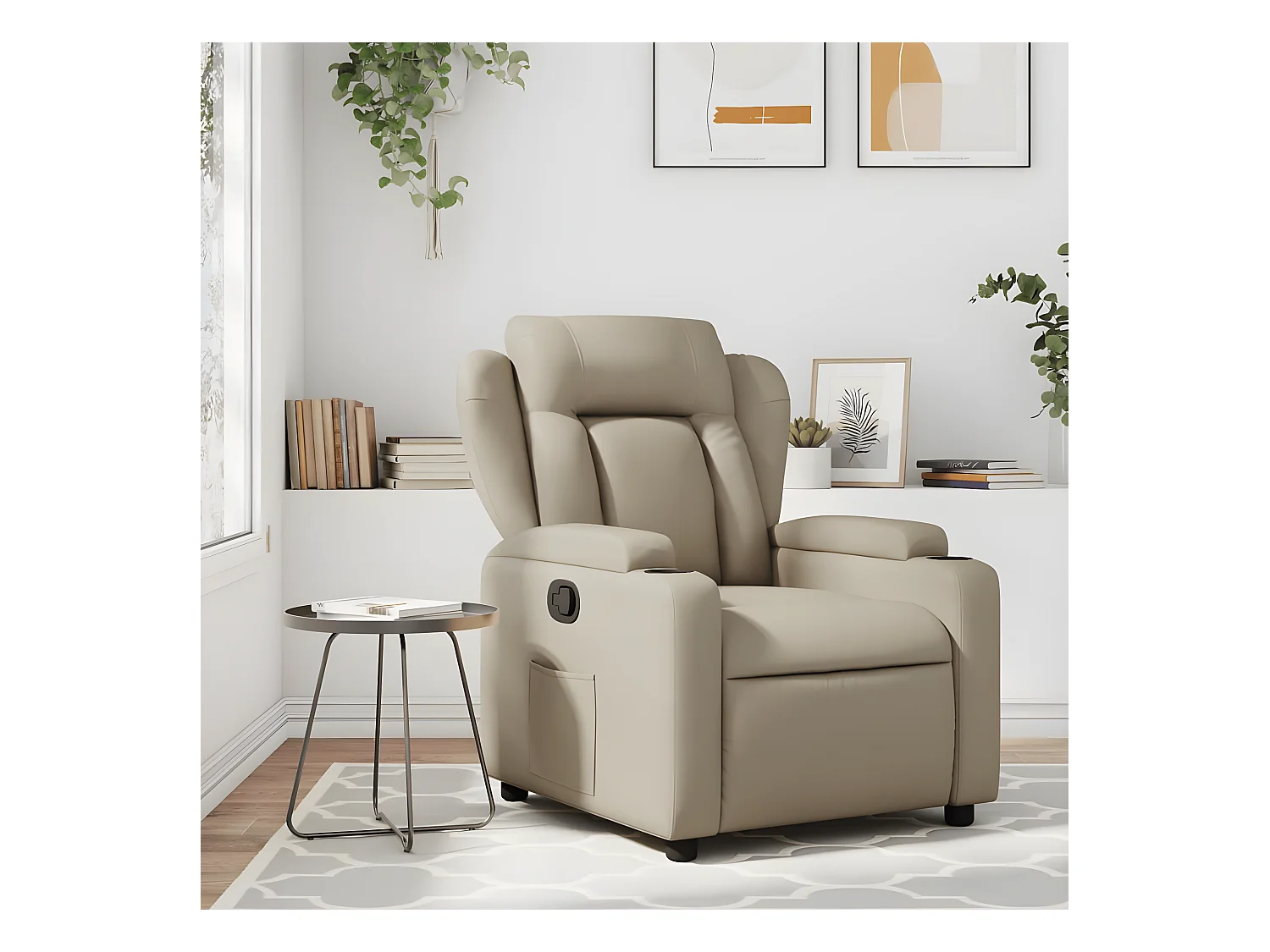 Fauteuil inclinable Cappuccino Similicuir