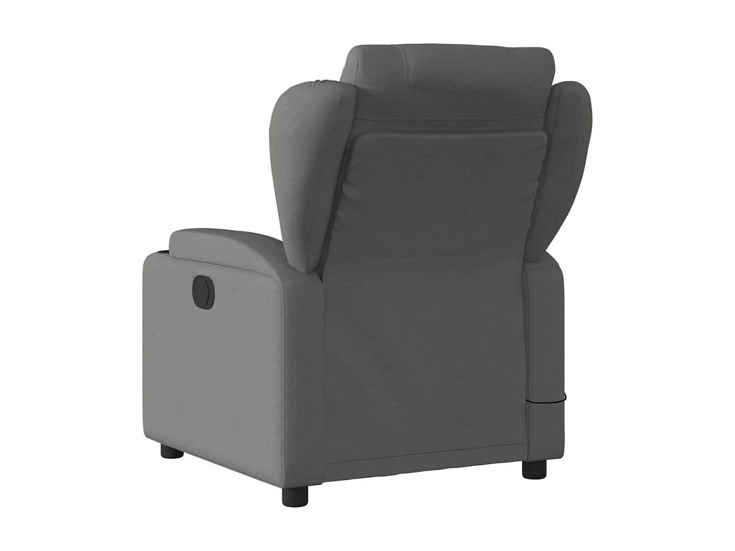 Fauteuil de massage inclinable Gris foncé Tissu