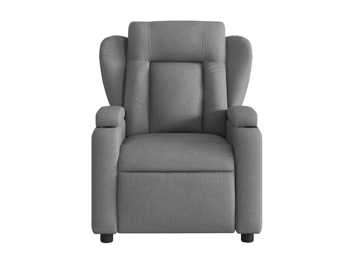 Fauteuil de massage inclinable Gris foncé Tissu
