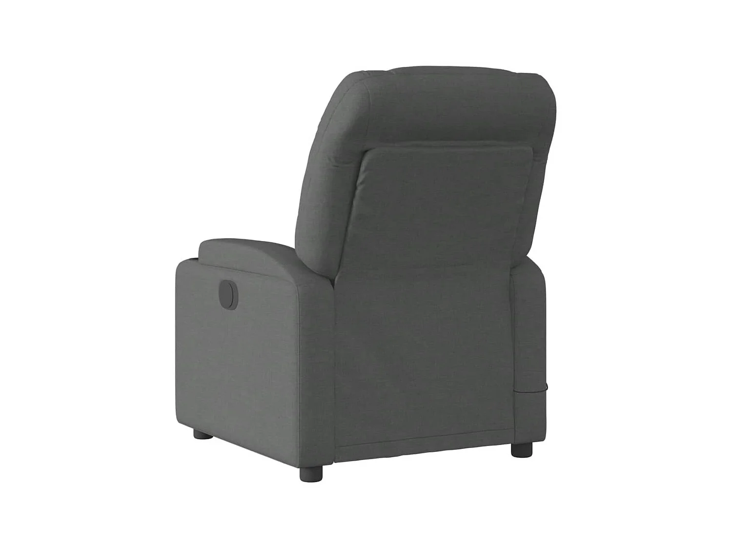 Fauteuil de massage inclinable Gris foncé Tissu