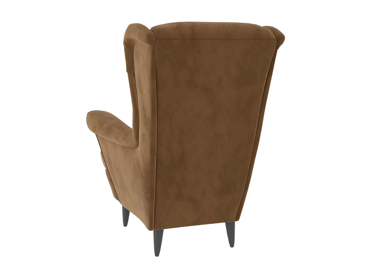 Fauteuil marron velours