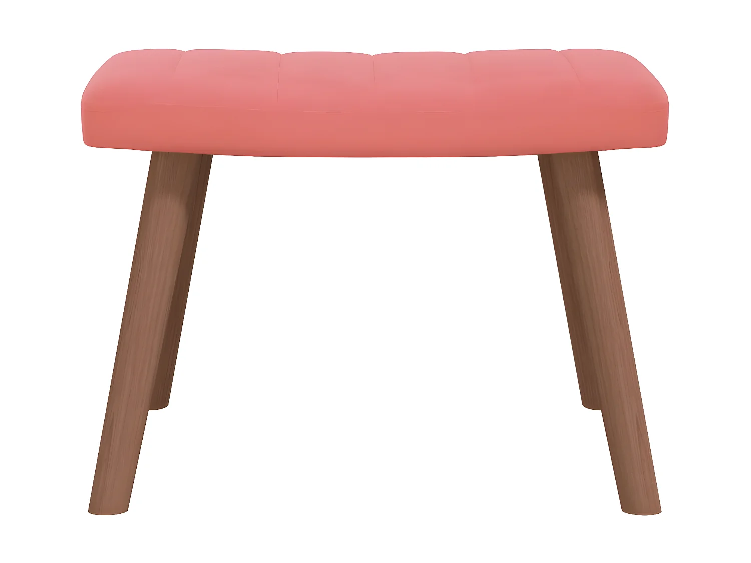 Poltrona relax con poggiapiedi Velluto Rosa