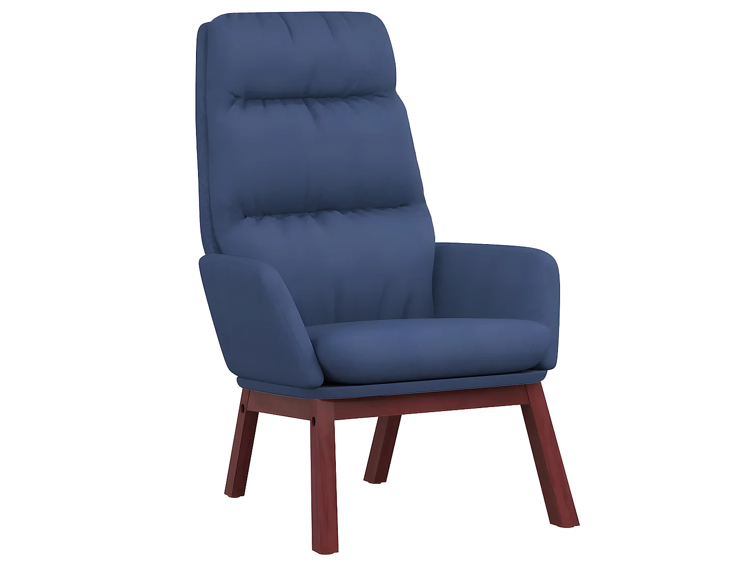 Chaise de relaxation Bleu Tissu