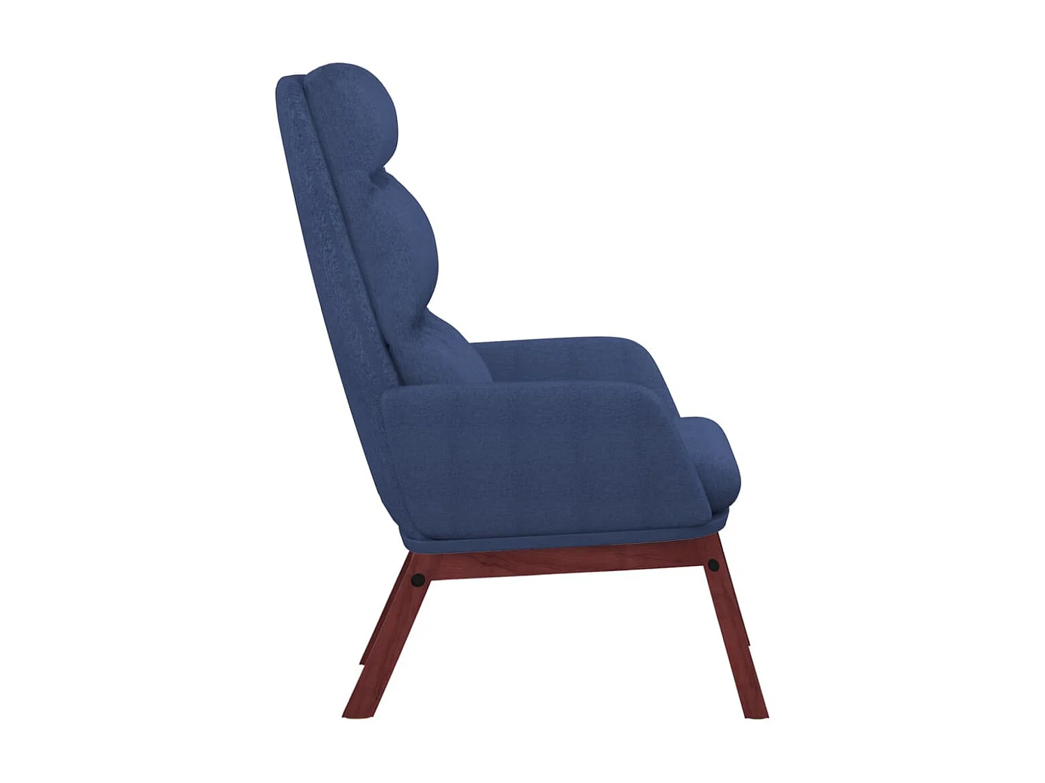 Chaise de relaxation Bleu Tissu