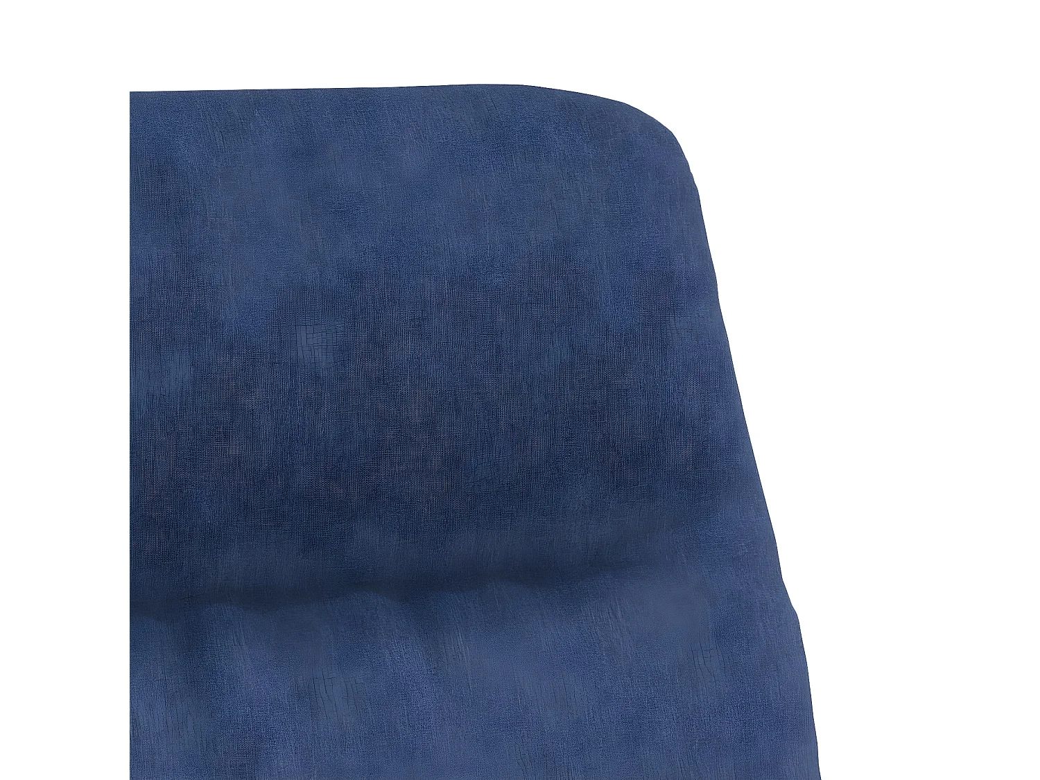 Chaise de relaxation Bleu Tissu