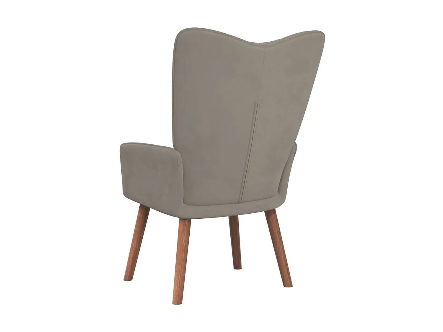 Chaise de relaxation Gris clair Velours