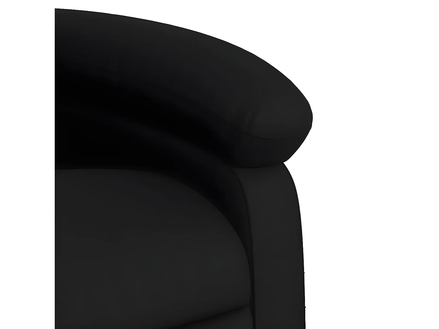 Fauteuil inclinable Noir Similicuir