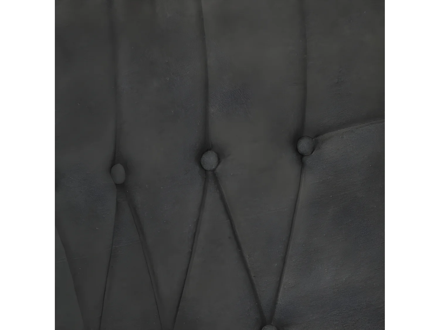 Chaise à oreilles Noir Toile