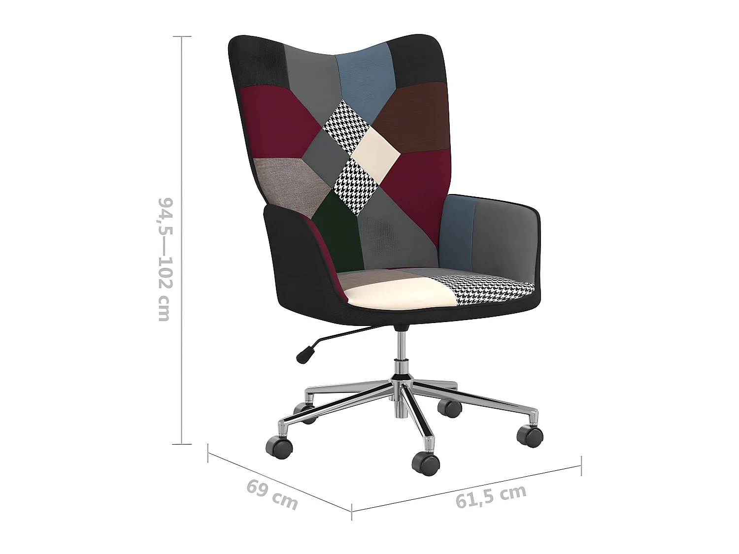 Ontspanningsstoel Patchwork Stof