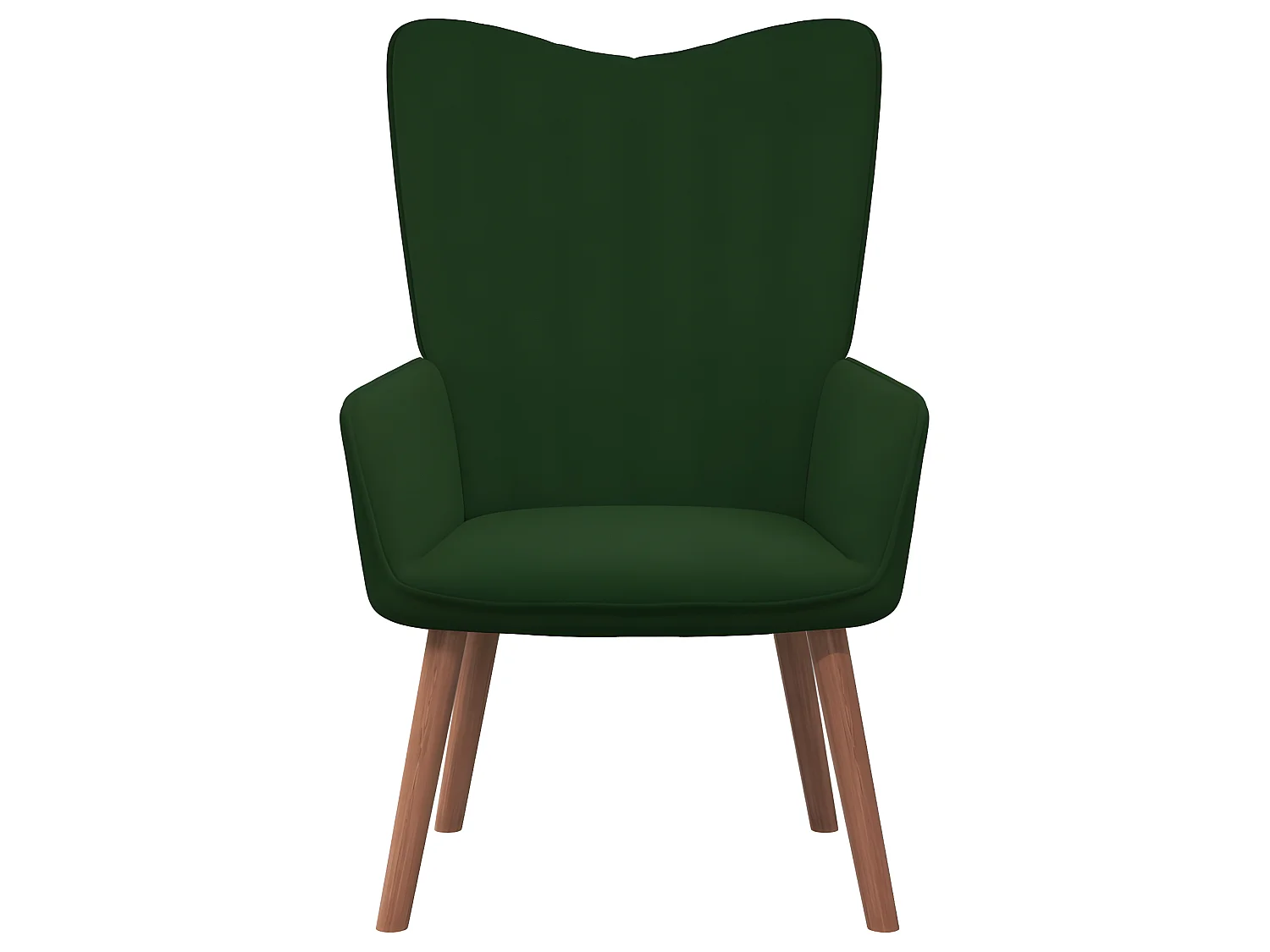 Chaise de relaxation Vert foncé Velours