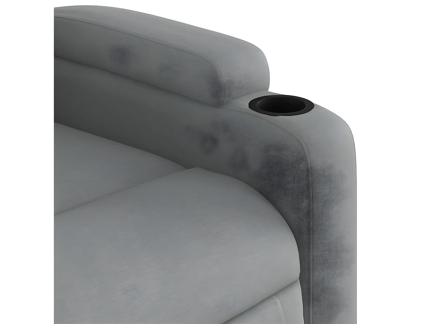 Fauteuil inclinable Gris clair Tissu