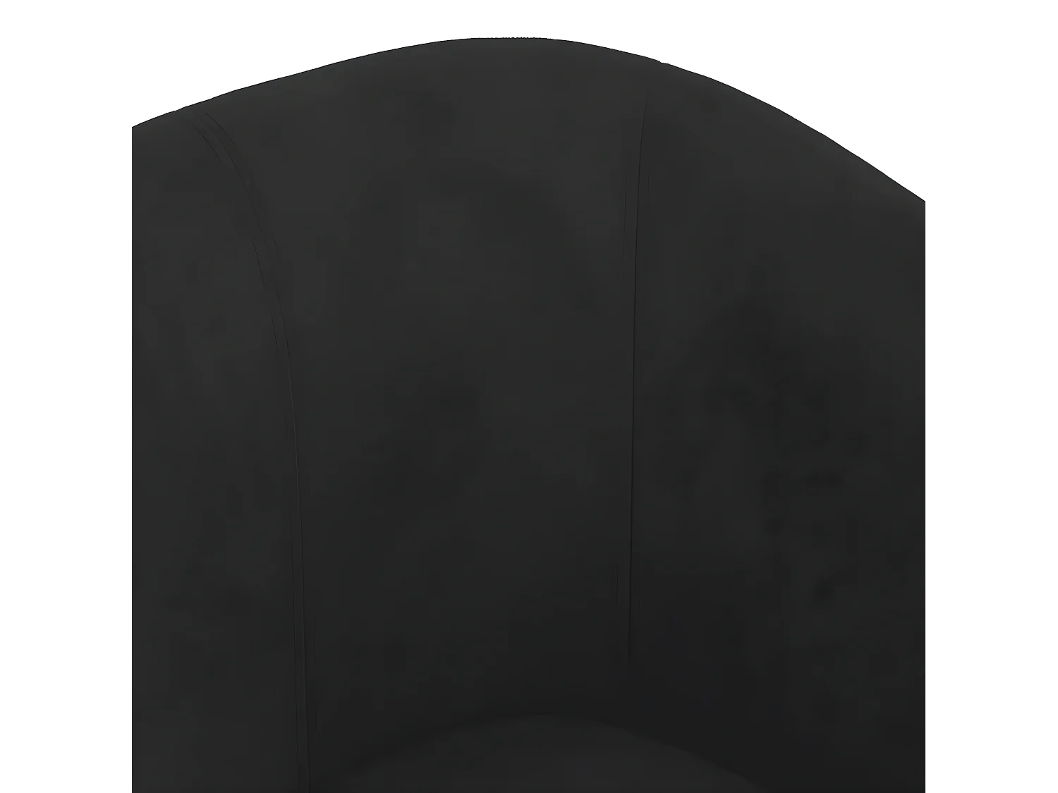 Sillón convertible de terciopelo negro