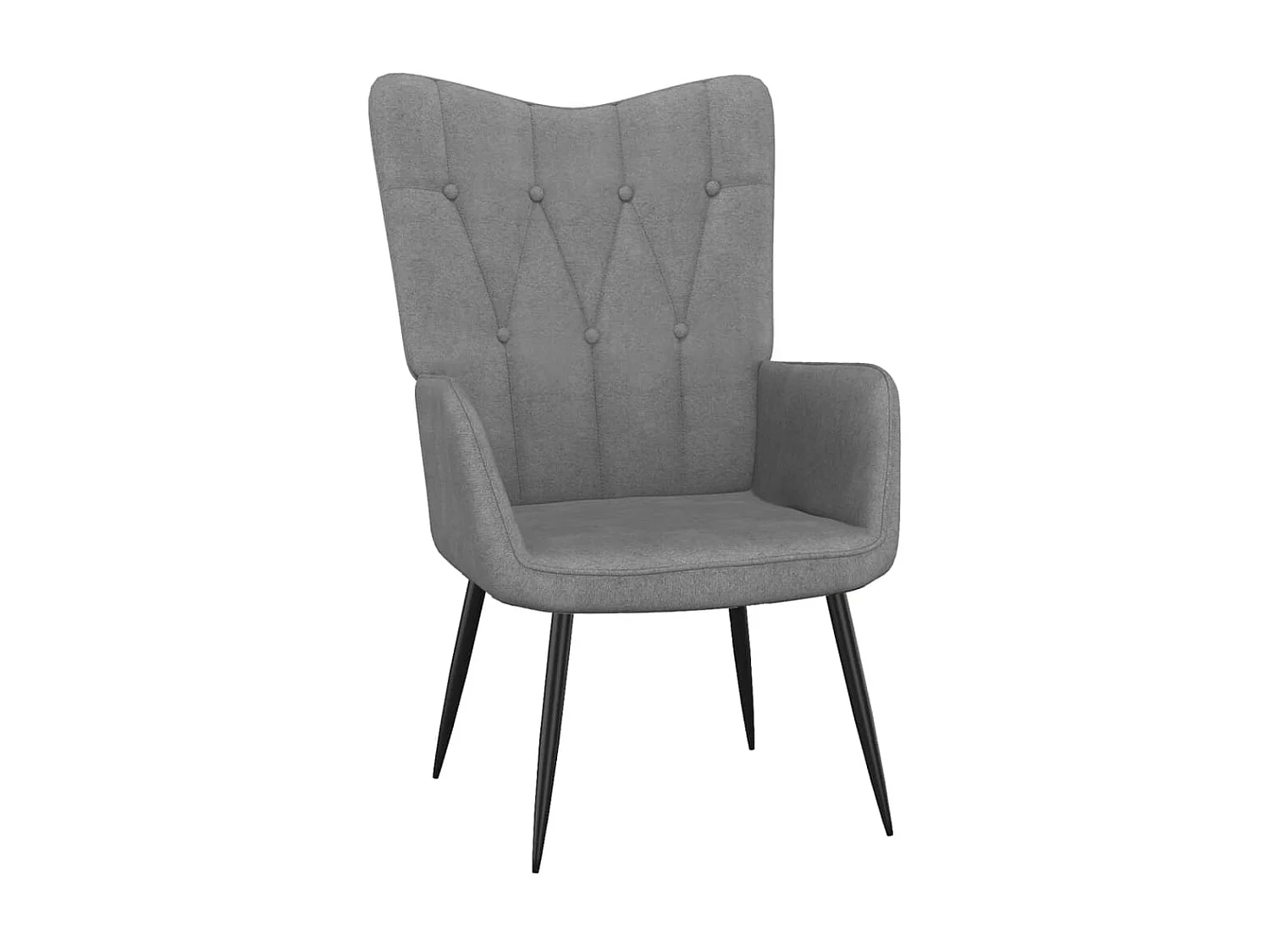 Chaise de relaxation Gris foncé Tissu