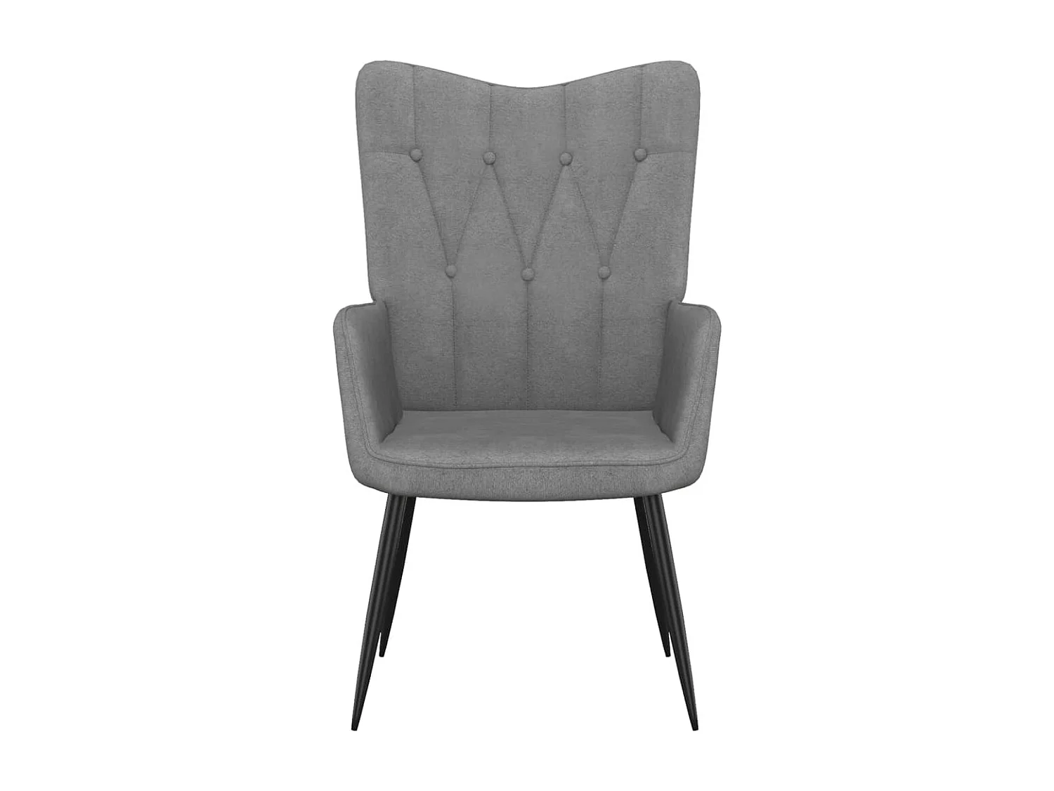 Chaise de relaxation Gris foncé Tissu