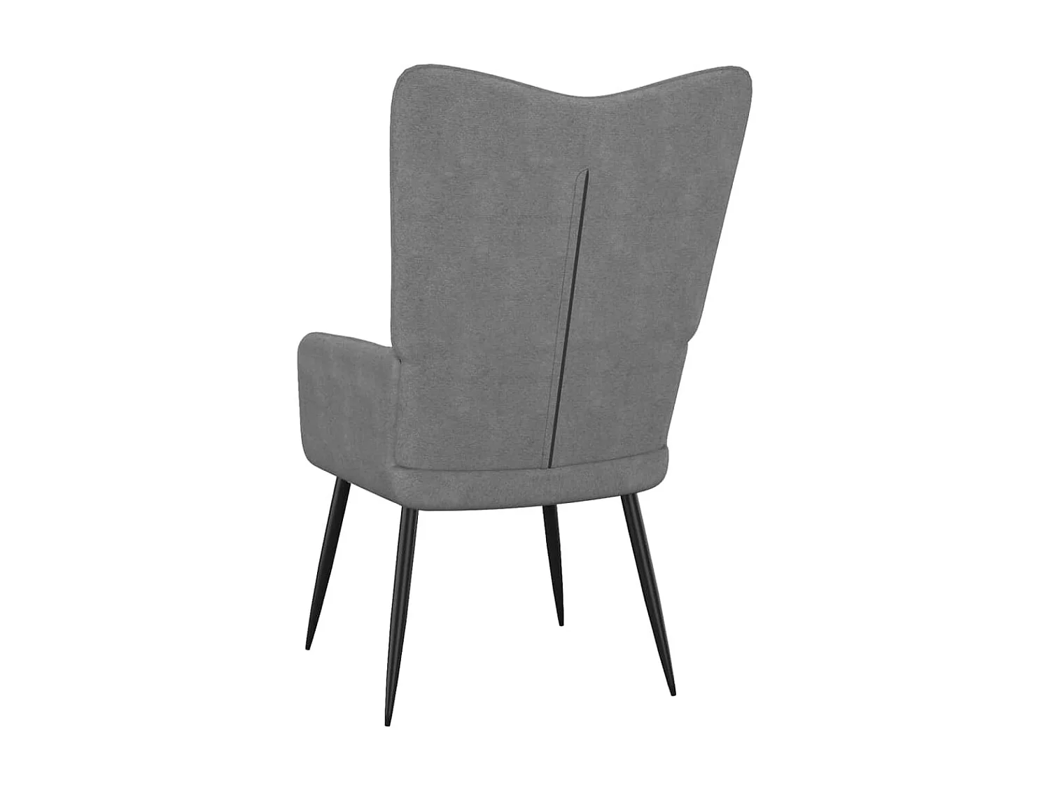 Chaise de relaxation Gris foncé Tissu