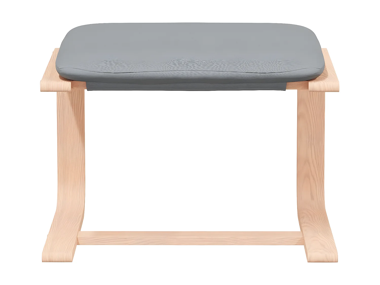 Ontspanningsstoel met voetsteun Lichtgrijze stof