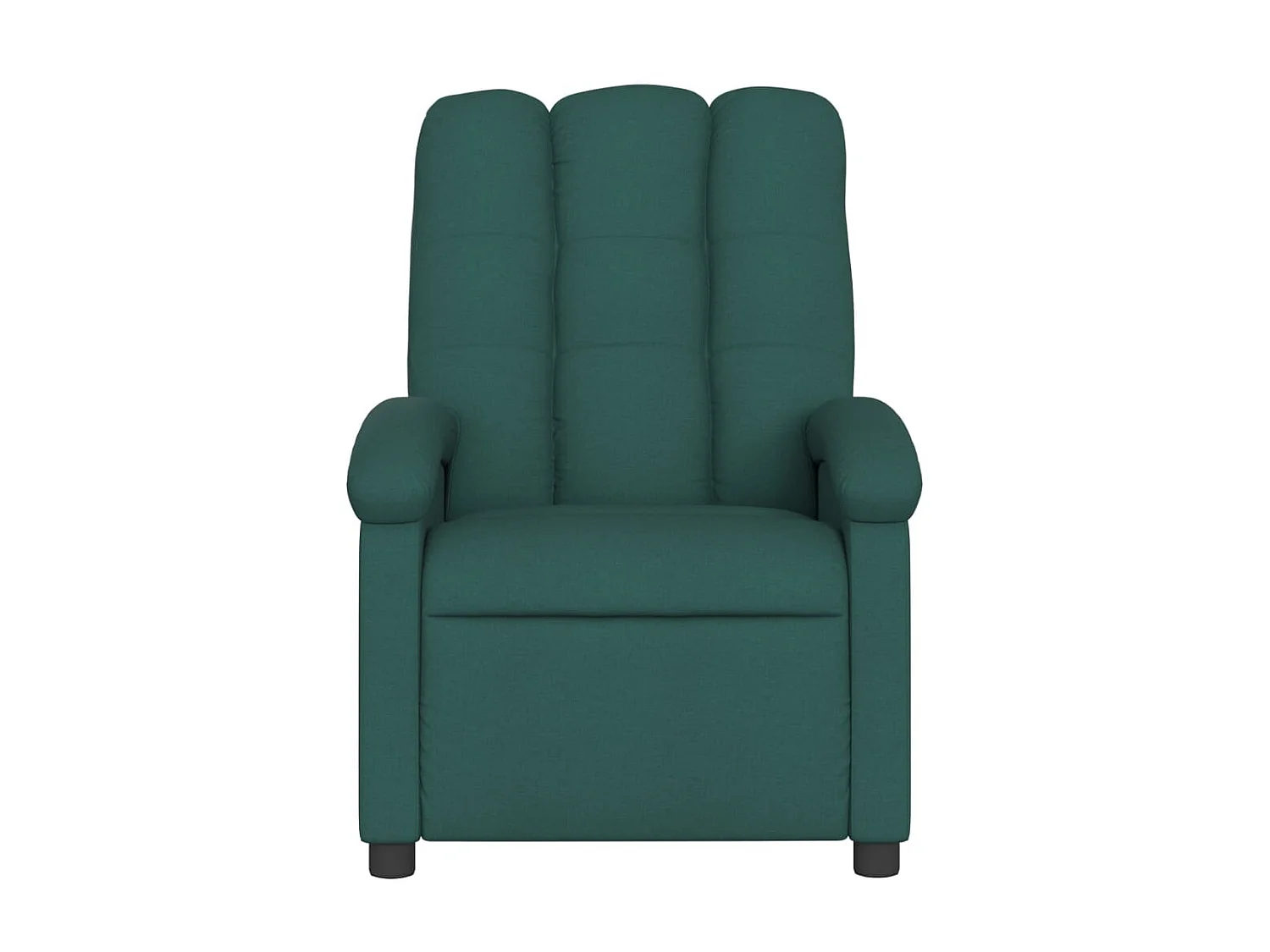 Poltrona reclinabile in tessuto verde scuro