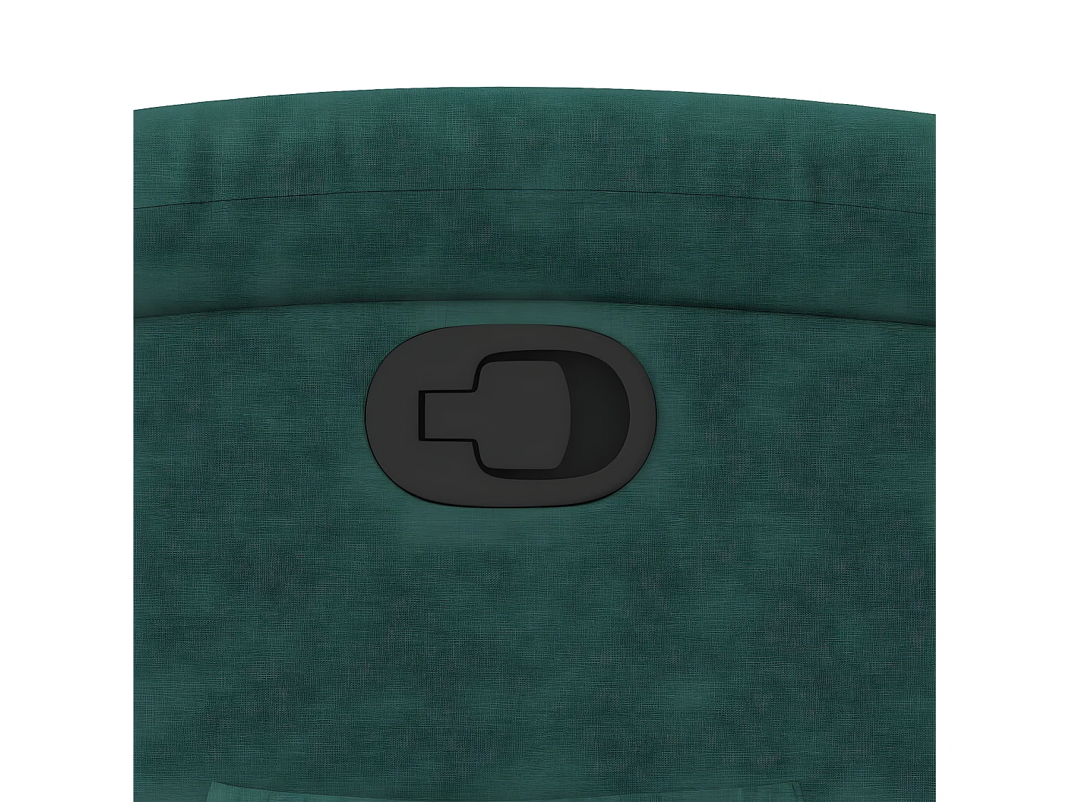 Poltrona reclinabile in tessuto verde scuro