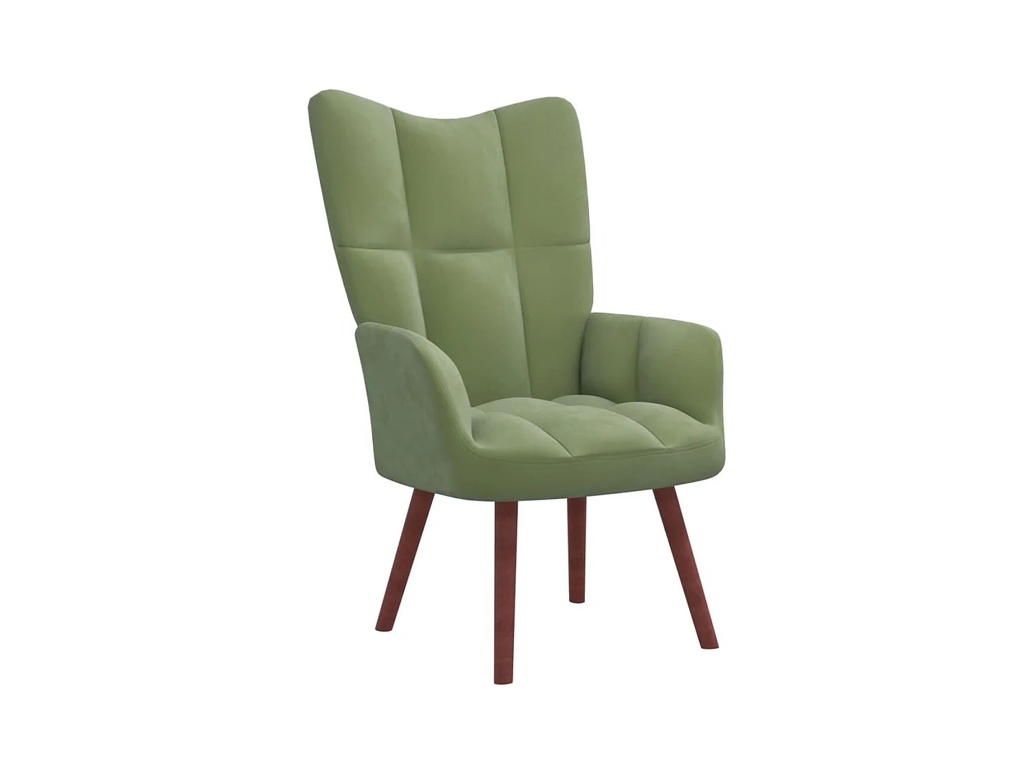 Chaise de relaxation Vert clair Velours