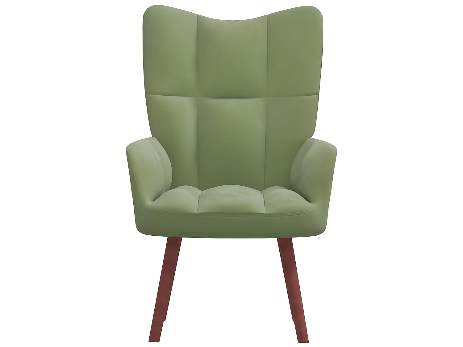 Chaise de relaxation Vert clair Velours