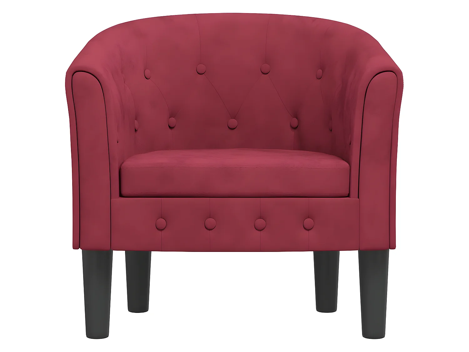 Poltroncina trasformabile in velluto rosso bordeaux