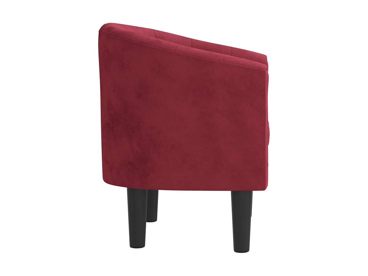 Poltroncina trasformabile in velluto rosso bordeaux