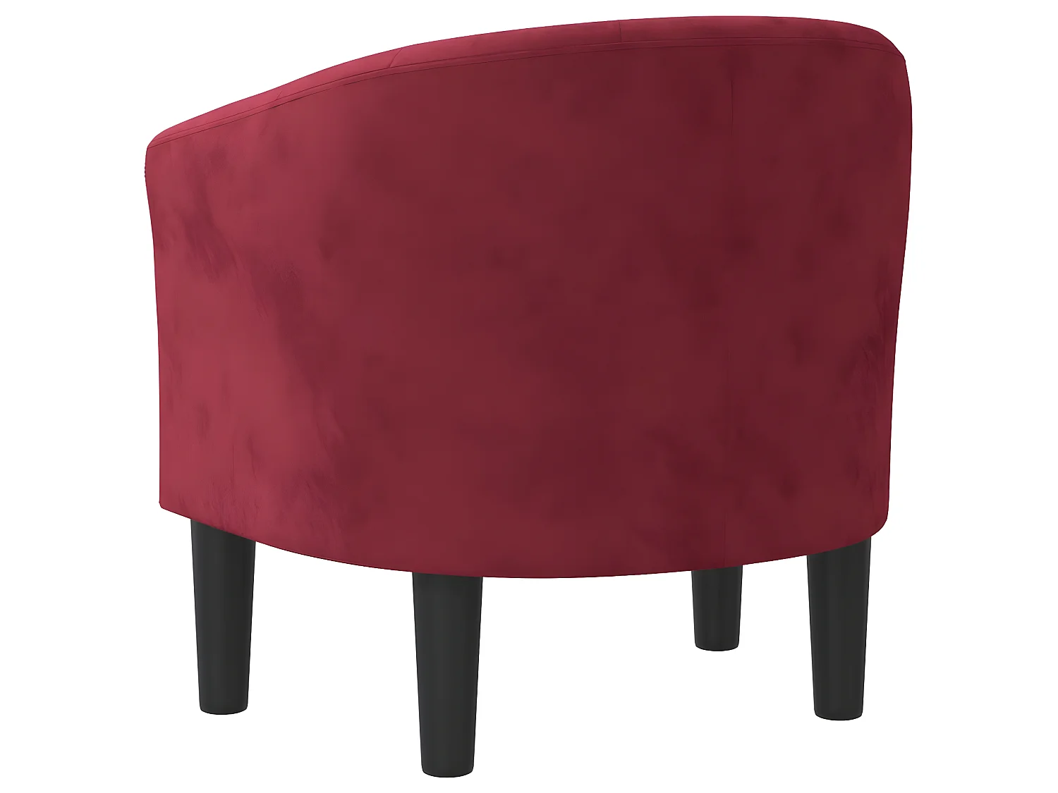 Poltroncina trasformabile in velluto rosso bordeaux
