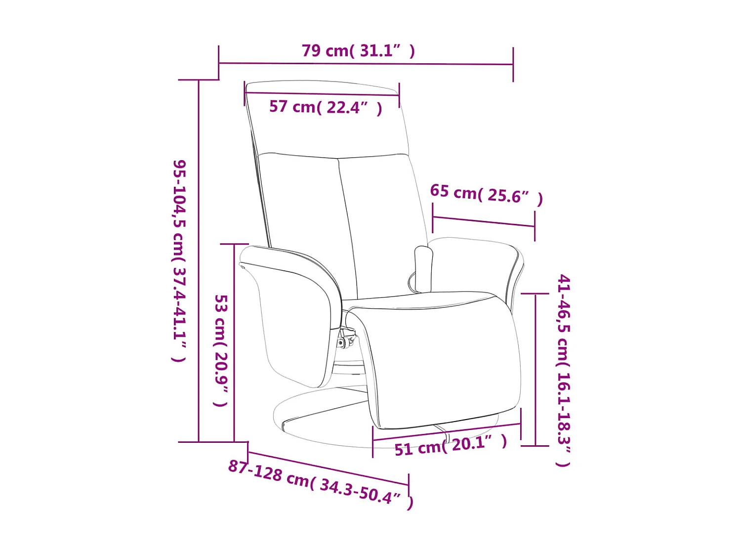 Poltrona massageadora reclinável e apoio para os pés em tecido cinza claro