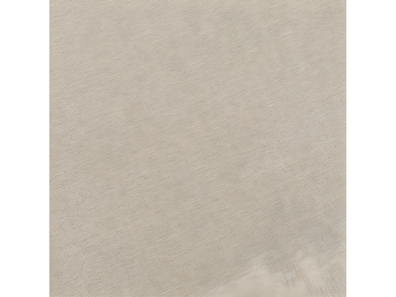 Fauteuil avec repose-pied Crème Tissu