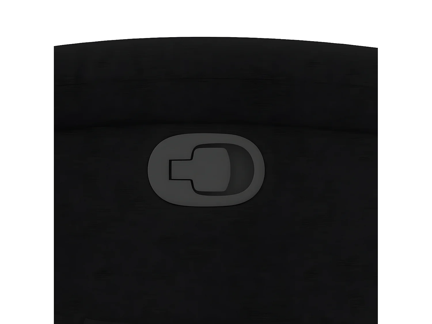 Silla reclinable de tela negra