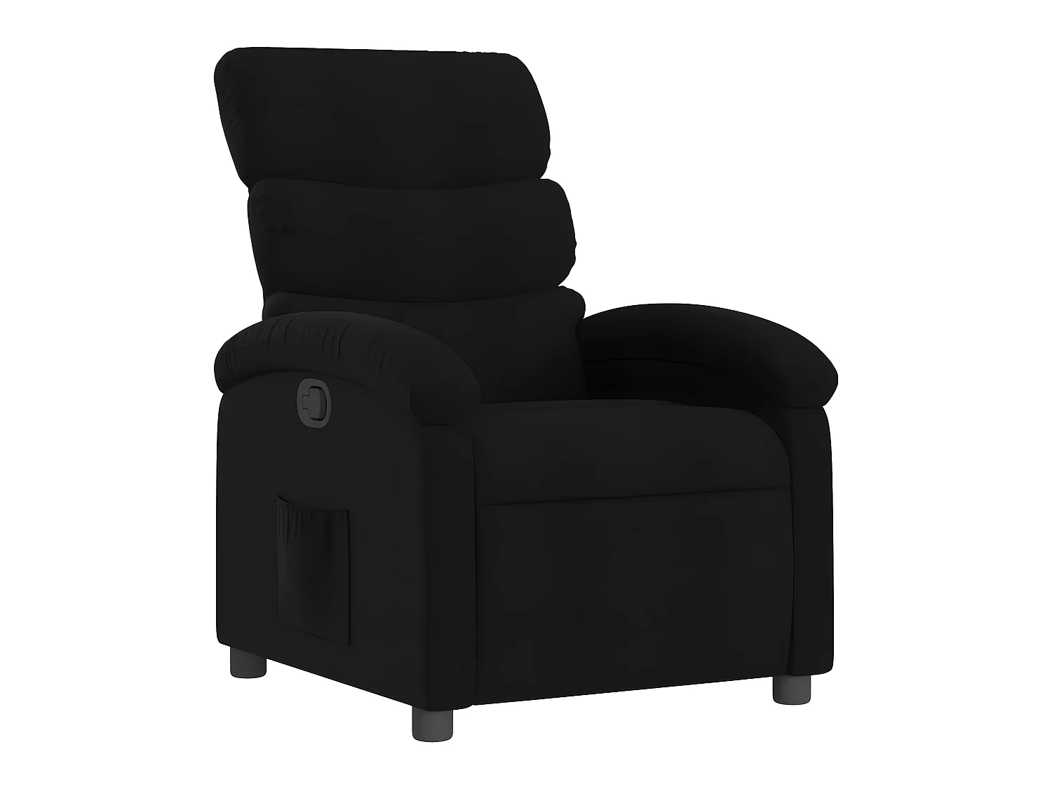 Fauteuil inclinable Noir Tissu