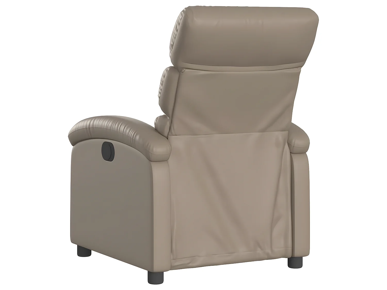 Sillón reclinable de piel sintética Cappuccino